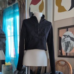 90 Degree By Reflex Black Quarter-Zip Hoodie